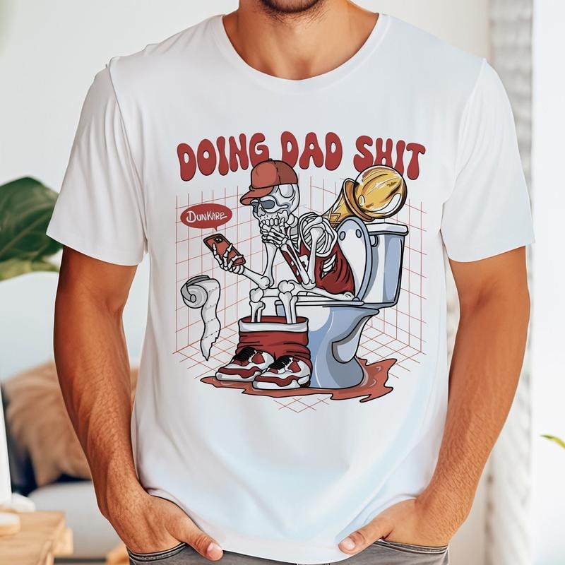 Skeleton Doing Dad Sh!t Shirt Cool Hiphop, Father's Day Shirt Hoodie, Sweatshirt | RetroVerseTees.com