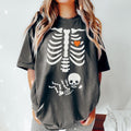 Skeleton Halloween Maternity Shirt, Funny Pregnancy Announcement TShirt, Spooky Pregnant Costume, New Mommy Tee, Fall...