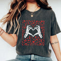 Skeleton Hand Heart Shirt, Valentines Day Shirt, Skeleton Hand Tee, Skeleton Heart Shirt, Graphic Shirt for Valentine,...