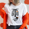 Skeleton Maternity Halloween T-Shirt, Girl Pregnancy Announcement Shirt, New Mom To Be Tee, Pregnant Wife Gift Tee...