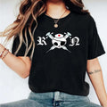 Skeleton Registered Nurse T-Shirt, Halloween Nurse Shirt, Skeleton Fall Nursing Gift Tee, Registered Nurse Tee, Halloween...