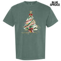 Sketched Christmas Tree Comfort Colors T-Shirt 'NLB' Hoodie, Sweatshirt | RetroVerseTees.com