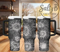 Sketched Sunflower Laser Engraved Tumbler Drinkware Flasks T-Shirts, Hoodie, Sweatshirt | RetroVerseTees.com