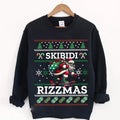 Skibidi Rizzmas Christmas Rizz Santa Claus Funny Shirt , Rizzmas Santa Ugly Sweatshirt, Funny Teenager Xmas Rizz Hoodie