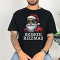Skibidi Rizzmas Funny Tshirt, Christmas Rizz Santa Claus Charisma Kid Cool Unisex Softstyle T-Shirt, Funny Xmas Shirt...