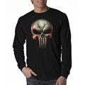 Skull 3D Graphic Long Sleeve T-Shirt Hoodie, Sweatshirt | RetroVerseTees.com