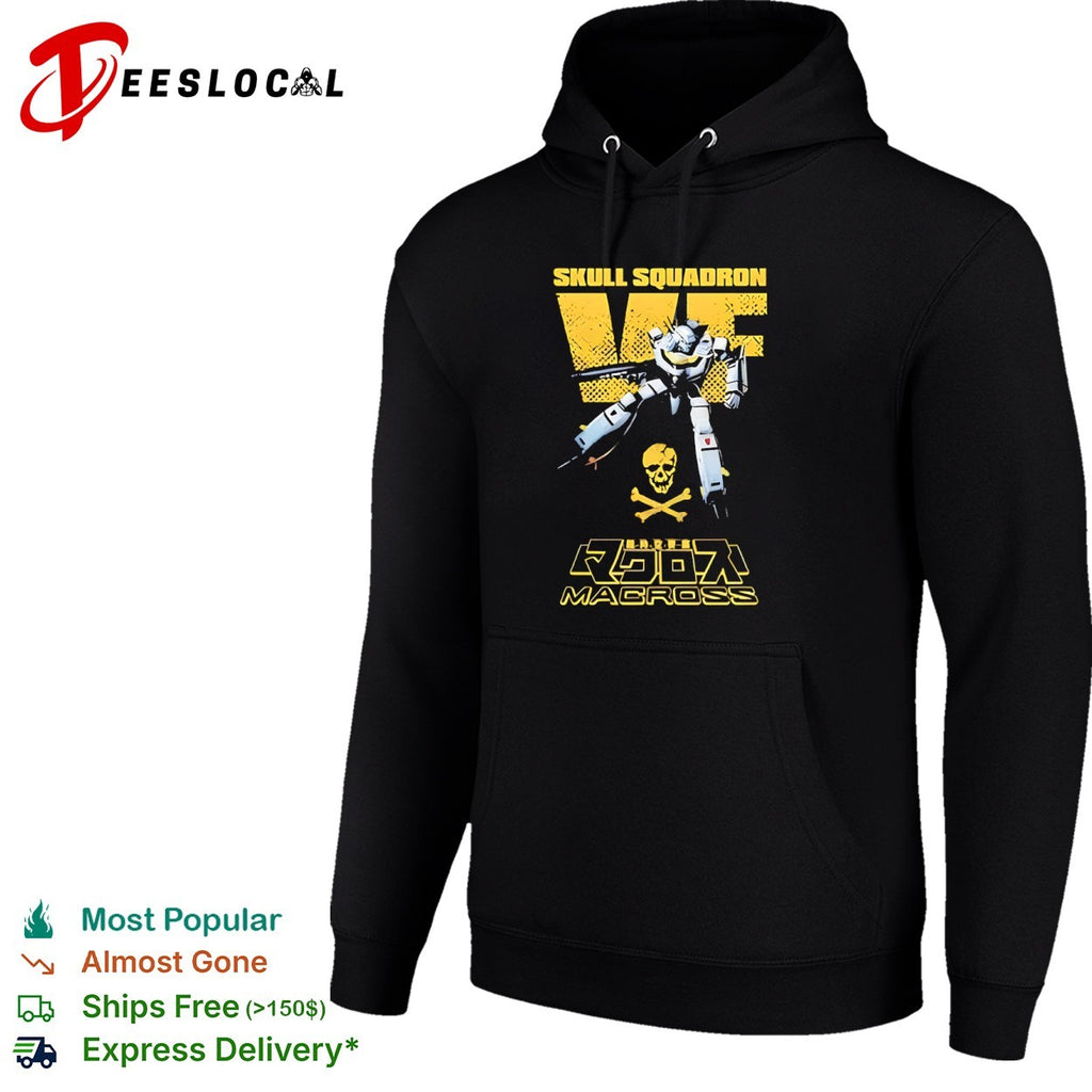 Skull Squadron VF Macross Roy Focker Valkyrie Robotech Anime shirt