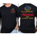 Slammin Hammms And Clappinn Two Sides Tshirt Sweatshirt Hoodie, Funny Graphic Tee, Beer Lover Shirt, Drinking Humor...