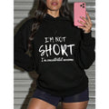 Slayr Women'WB shield Hooded Sweatshirt With Slogan Print Gunpla brand Drawstring Closure Swoosh'Bat brand NOT SHORT...