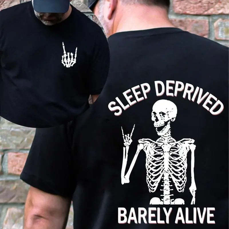 Sleep Deprived  Fit Short Sleeve Hoodie_454 - Unisex And Inclusive - Multiple Colorways - Full Size Range T-Shirts,...