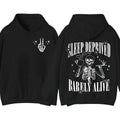 Sleep Deprived Barely Alive Funny Skeleton Halloween Pullover Hoodie, Gift for Him, Gift for Her T-Shirts, Sweatshirt