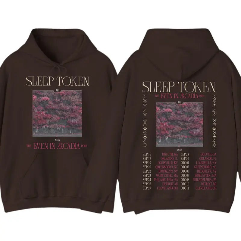 Sleep Token Even In Arcadia Hoodie, Sleep Token Tour 2025 Shirt, Flamingo Hoodie, Sleep Token Merch Rock Music, Gifts For...