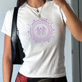 Sleep Token Even in Arcadia Album Flamingo Baby Tee, Croptop Made Of Bella Canvas Fabric, Even in Arcadia Flamingo Emblem...