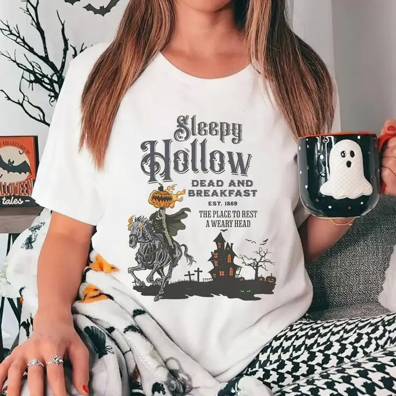 Sleepy Hollow Halloween Shirt, Sleepy Hollow Shirt Skeleton Sweater, Retro Halloween Shirt, Sleepy Hollow Tshirt,...