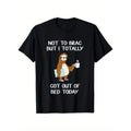 Sloths Print Men's Cotton T-shirt, Graphic Tee Men's Outdoor Clothes, Casual Short Sleeve Crew Neck T-shirt Made in USA...