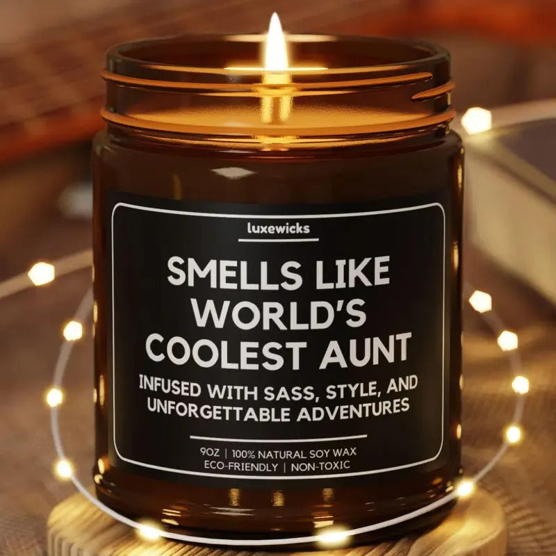 Smells Like World's Coolest Aunt Candle Gift For Aunt  Gift Candle Funny Aunt Candle Family Gift T-Shirts, Hoodie, Sweatshirt