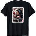 Smile Now Cry Later Chicano Cholo Shirts Lowrider Chicana T-Shirt Blue Classic Men'WB shield 100% Cotton Pocket monsters...