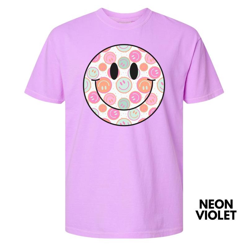 Smiles On Smiles Happy Face Comfort Colors T-Shirt 'NLB' Hoodie, Sweatshirt | RetroVerseTees.com