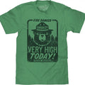 Smokey Bear "Fire Danger Very High" Big and Tall T-Shirt - Green Hoodie, Sweatshirt | RetroVerseTees.com