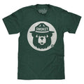 Smokey Bear Shirt Retro Mascot T-Shirt - Forest Green Hoodie, Sweatshirt | RetroVerseTees.com