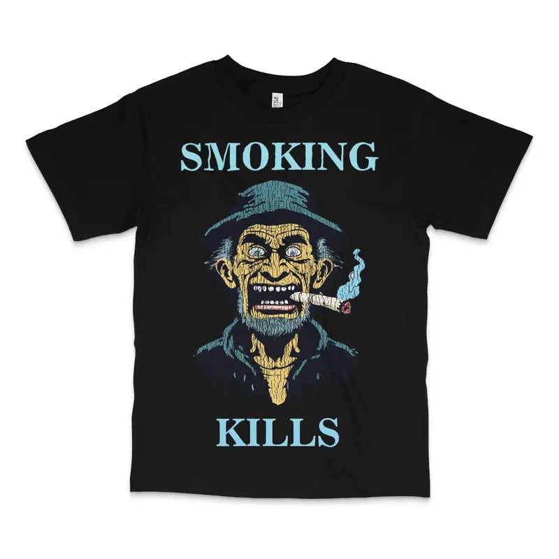 Smoking Kills Custom Printed T-Shirt Hoodie, Sweatshirt | RetroVerseTees.com
