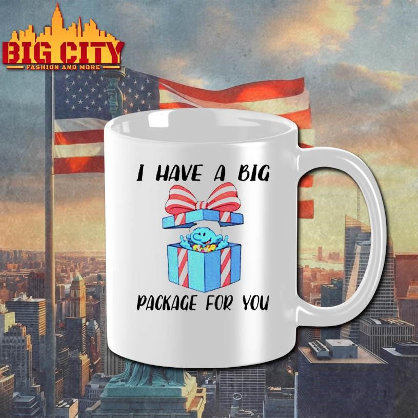 Smurfs middle finger I have a big package for you Merry Christmas shirt