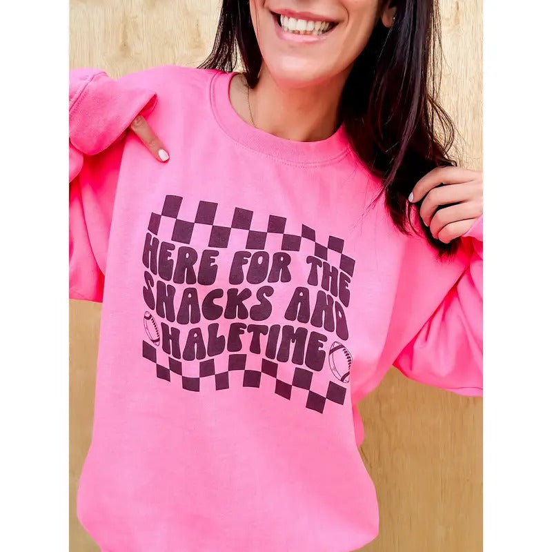 Snacks And Halftime Graphic Pullover T-Shirts, Hoodie, Sweatshirt | RetroVerseTees.com