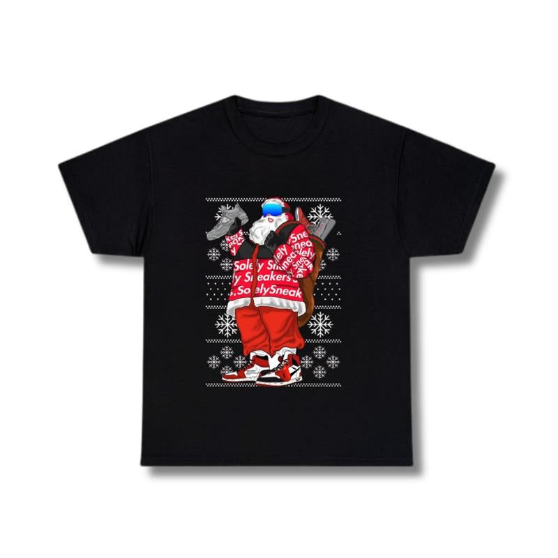 Sneaker Santa Swag Ugly Christmas Graphic Tee, Sweatshirt, Hoodie Gift For Women Top Womenswear Underwear Humen Lady...