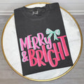 Snowy Merry & Bright Comfort Colors T-Shirt 'NLB' Hoodie, Sweatshirt | RetroVerseTees.com