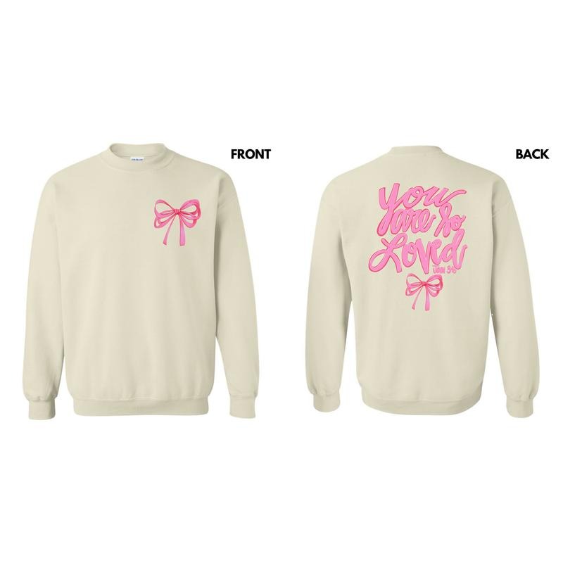 So Loved Pink Ribbon Sweatshirt 'NLB' T-Shirts, Hoodie | RetroVerseTees.com