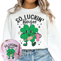 So Luckin Boujee St Patricks Day Sweatshirt T-Shirts, Hoodie | RetroVerseTees.com