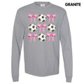Soccer Coquette Collage Long Sleeve Comfort Colors T-Shirt 'NLB' Hoodie, Sweatshirt | RetroVerseTees.com