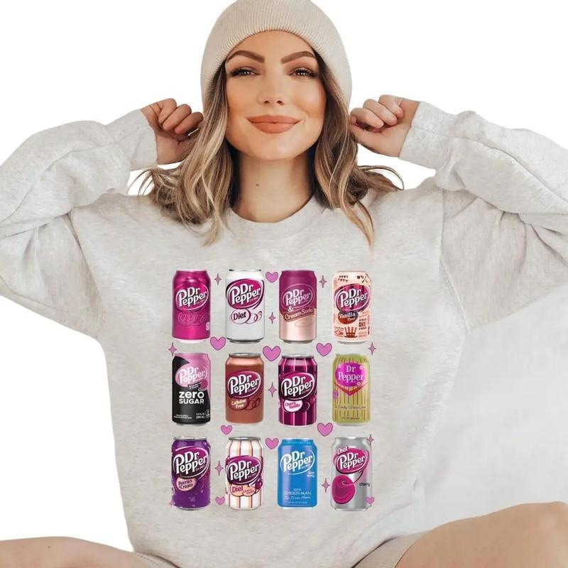 Soda Shirt, Funny Shirt, Dr Perper Soda Loves Shirts, Trendy Soda Pink Shirt Hoodie, Sweatshirt | RetroVerseTees.com