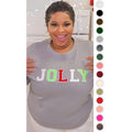 Soft Chenille Jolly Graphic Sweatshirt T-Shirts, Hoodie | RetroVerseTees.com
