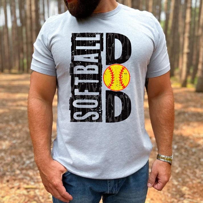 Softball Dad DTF Transfers - THIS IS NOT A SHIRT Hoodie, Sweatshirt | RetroVerseTees.com