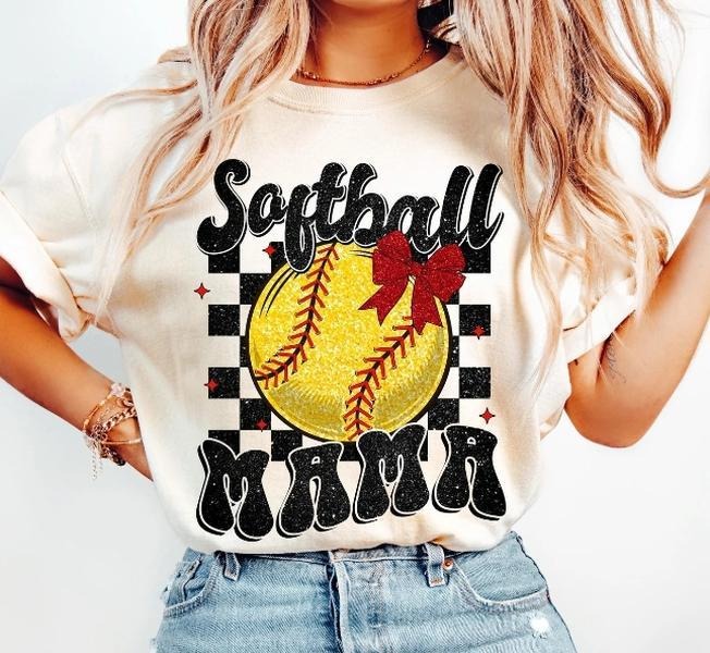 Softball Mama DTF Transfers - THIS IS NOT A SHIRT Hoodie, Sweatshirt | RetroVerseTees.com