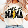 Softball Mama T-Shirt, Softball T-Shirt, Softball Lightning T-Shirt, Mother's Day Hoodie, Sweatshirt | RetroVerseTees.com
