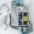 Softball Mom Bow DTF Transfers - THIS IS NOT A SHIRT Hoodie, Sweatshirt | RetroVerseTees.com
