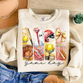 Softball Unisex Classic T-Shirt, Game Day Softball Coquette Sweatshirt, Softball Bow Mama Sweatshirt, Brushstroke...