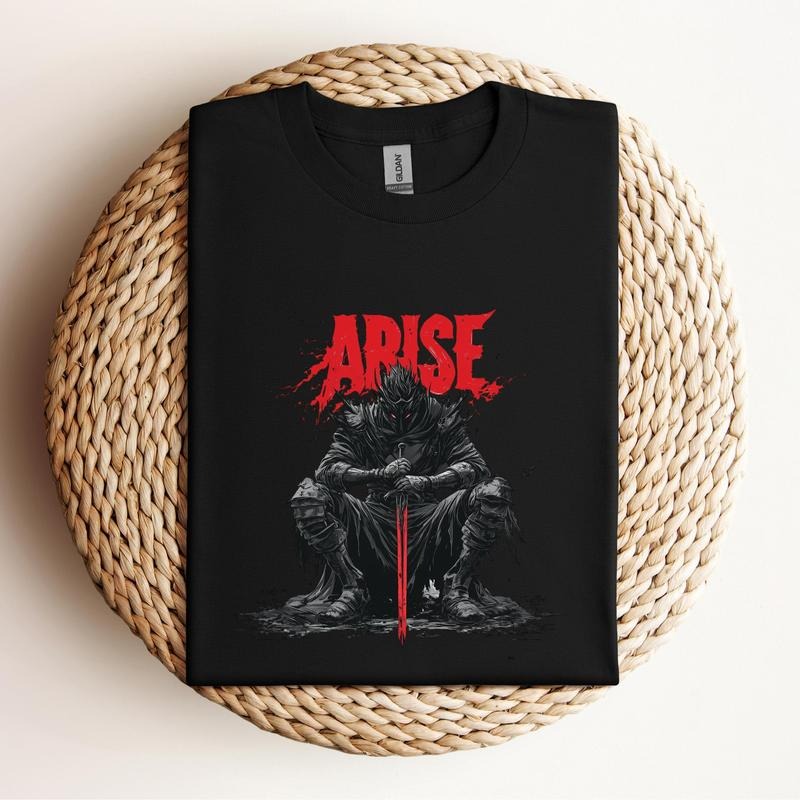 Solo Leveling ARISE T-Shirt, Shadow Monarch Anime Tee, Igris Manhwa Shirt Hoodie, Sweatshirt | RetroVerseTees.com