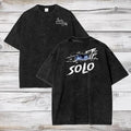 Solo Leveling Anime Acid Wash T-Shirt Jinwoo Sung Anime Tee Gift For Him, Lightweight Feel, Moves with You, Fun Graphics...