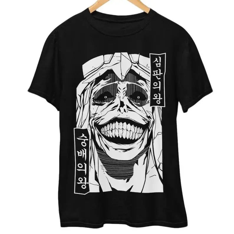 Solo Leveling T-Shirt, Anime Shirt, Statue of God, Fire Style, Graphic Anime Tee Hoodie, Sweatshirt | RetroVerseTees.com