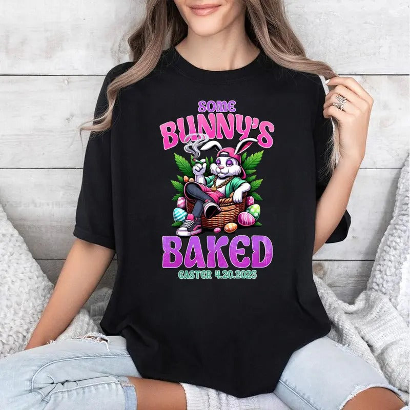 Some Bunny T-shirt, Happy 420 Easter Funny Smoking Easter Bunny Men T-Shirt Hoodie, Sweatshirt | RetroVerseTees.com
