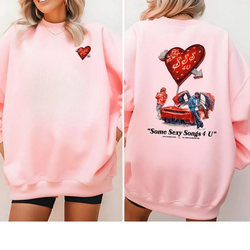 Some Sexy Songs 4 U Shirt, Trendy Heart Graphic Sweatshirt, Aesthetic Hip-Hop Trend 2025 Hoodie | RetroVerseTees.com
