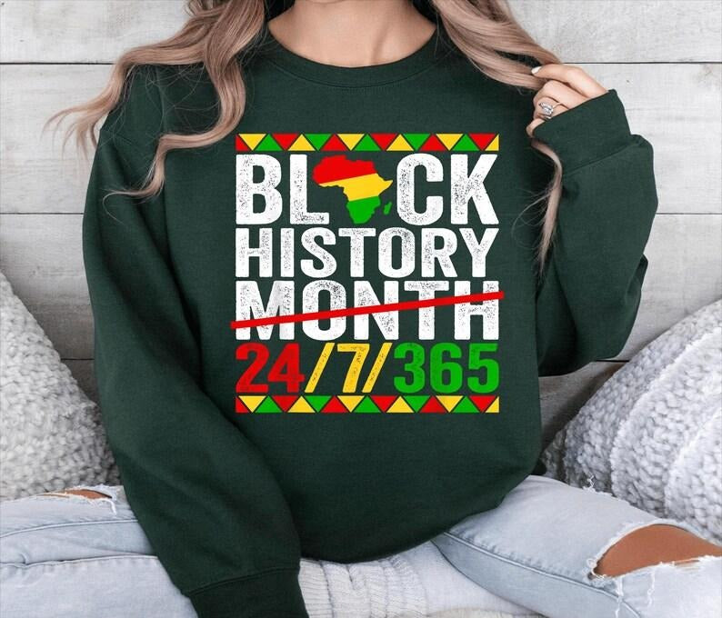 Sonia Samra Black History Month Sweatshirt, Black Power T-shirt, Juneteenth Gifts, I Am Black Man Hoodie, Unisex Graphic...