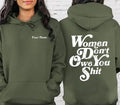 Sonia Samra Custom Name Women Don't Owe You Sht Hoodie, Women Rights Sweatshirt, Pro Choice T-shirt, Feminist Gifts,...