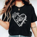 Sonographer T-Shirt, Ultrasound Tech Shirt, New Sonography Student Gift Tee, Floral Heart Ultrasound Tee. Hoodie, Sweatshirt