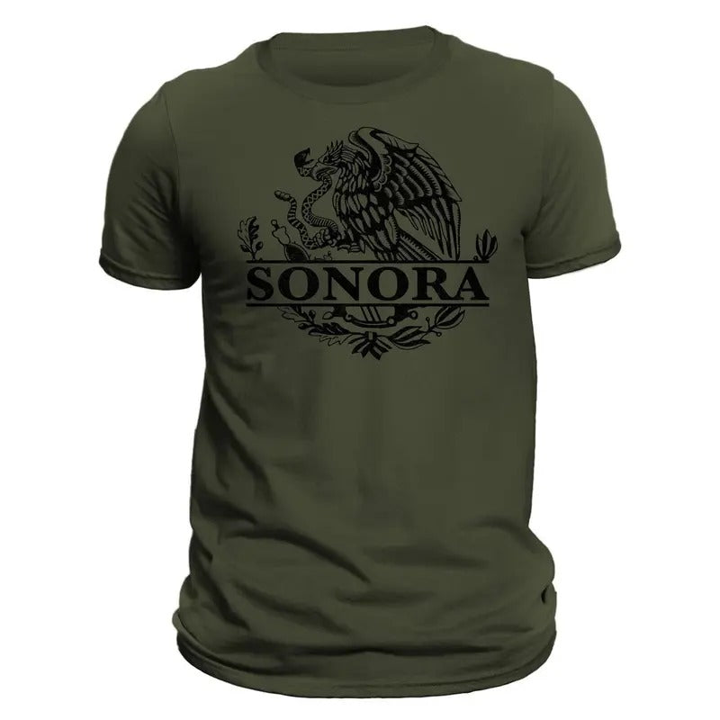 Sonora Mexico Eagle Emblem Mexican T-Shirt Classic Crewneck Menswear Hoodie, Sweatshirt | RetroVerseTees.com