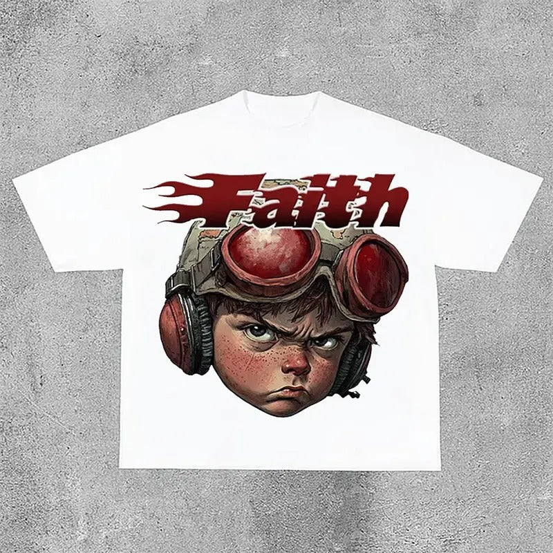 Sopula Flame Boy Faith Graphic Print Cropped T-Shirts Hoodie, Sweatshirt | RetroVerseTees.com