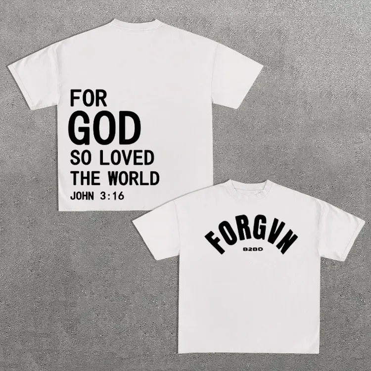 Sopula For God So Loved The World Print Graphic Cotton T-Shirt Hoodie, Sweatshirt | RetroVerseTees.com